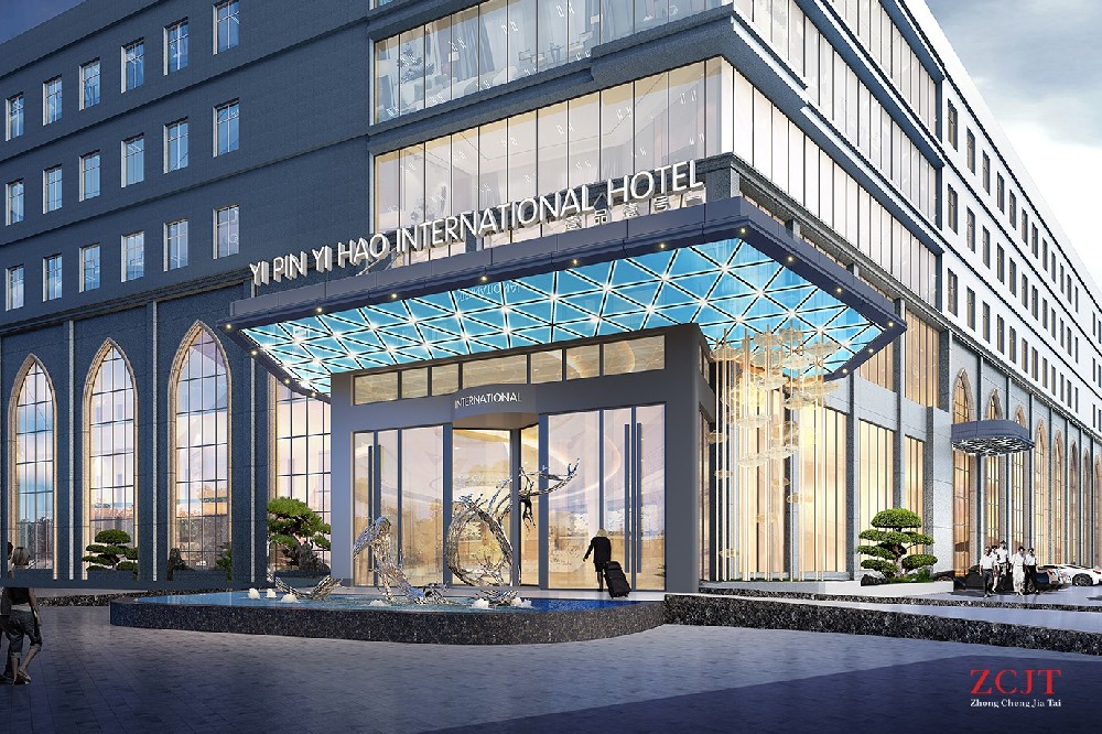 五星级酒店建筑外观、酒店装修设计